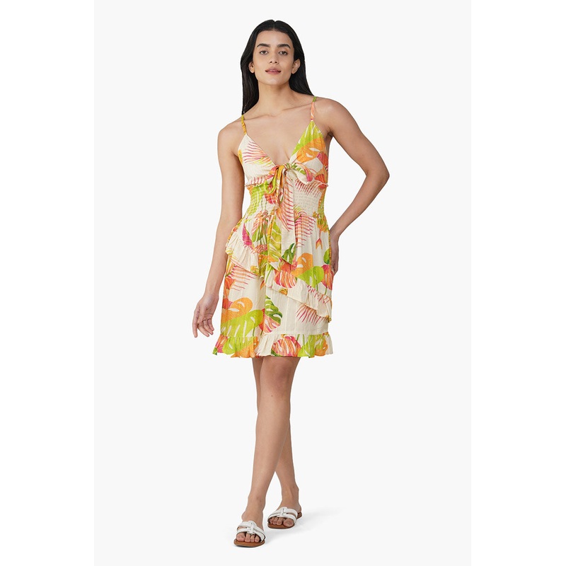 Dua Multi Tropics Printed Short Dress