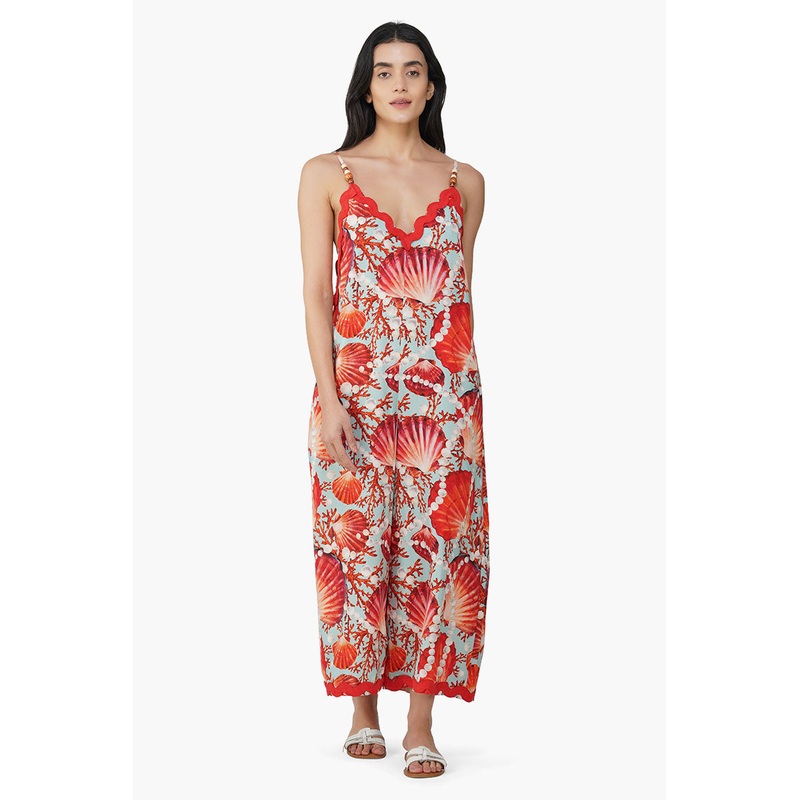 Nori Pearl Shell Printed Jumpsuit