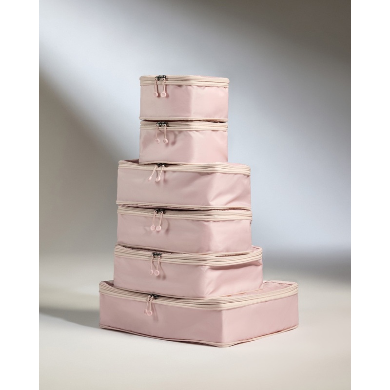 Packing Cubes in Moorland Pink - Set of 6