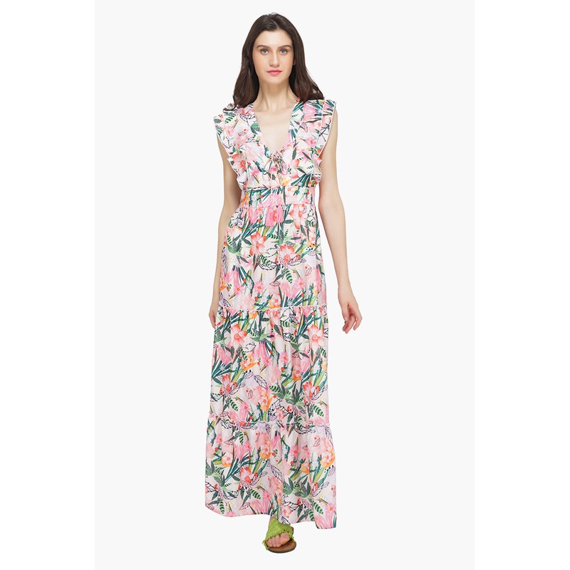 Paradise Pink Floral Maxi Dress