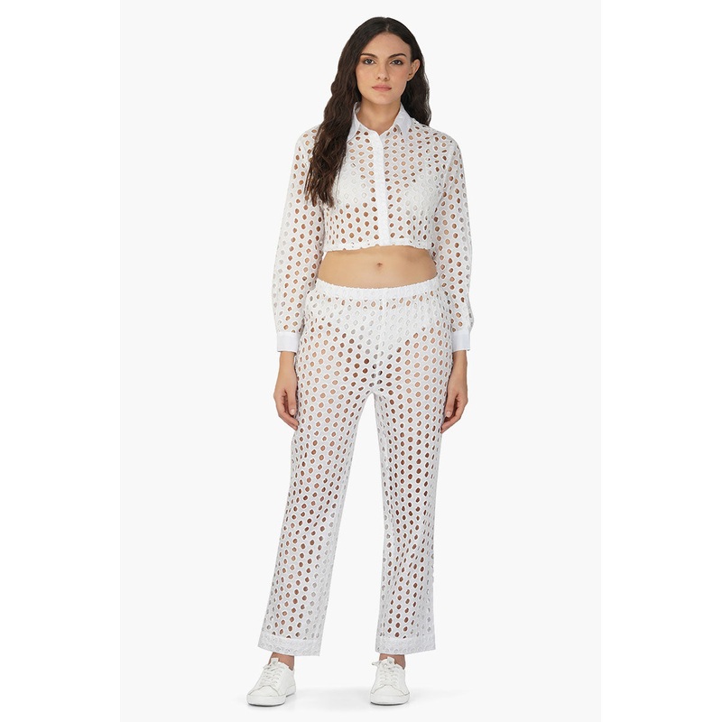 White Loop Pant