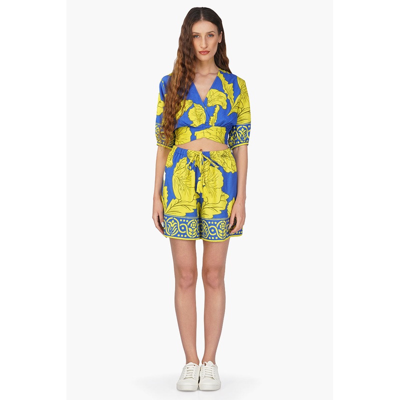 Yellow Daze Printed Shorts