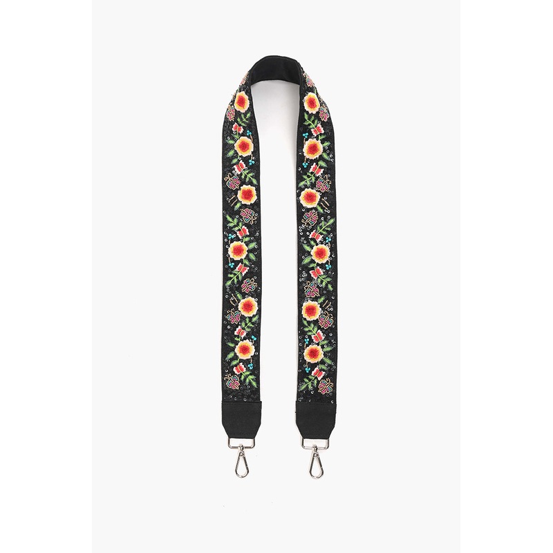 BagStrap Natural-Black Butterfly