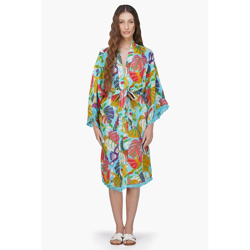 Bird Melody Blue Cover Up