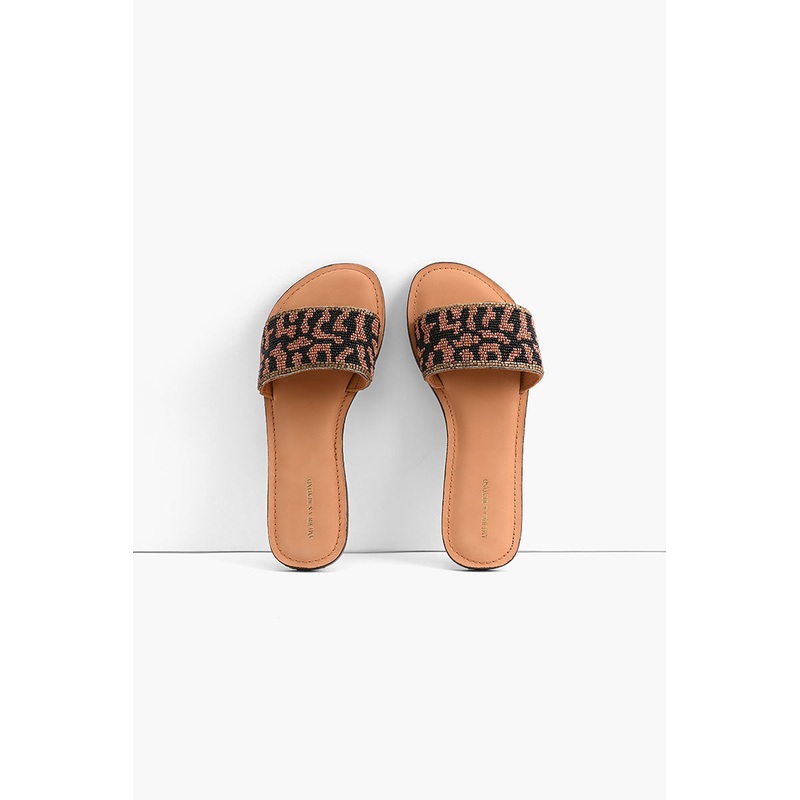 Champagne Slip-on Sandals