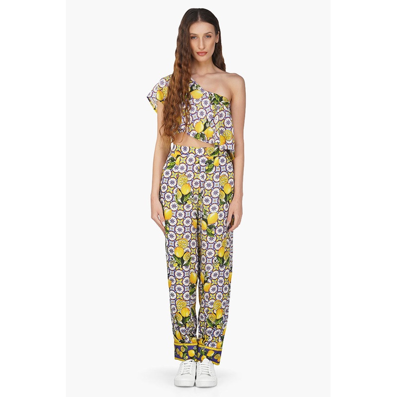 Citrus Lemon Printed Pant