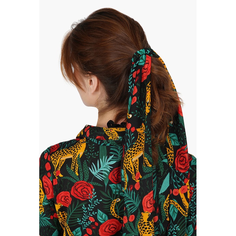 Jaguar Paradise Scarf Knot Hair Tie