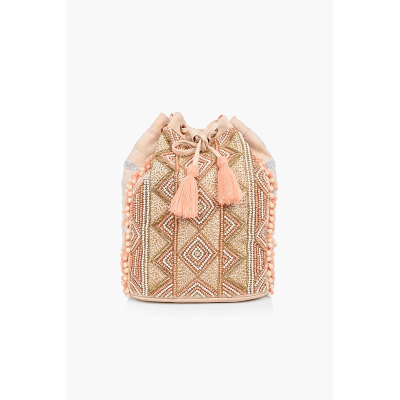 Rose Gold Embellished Backpack