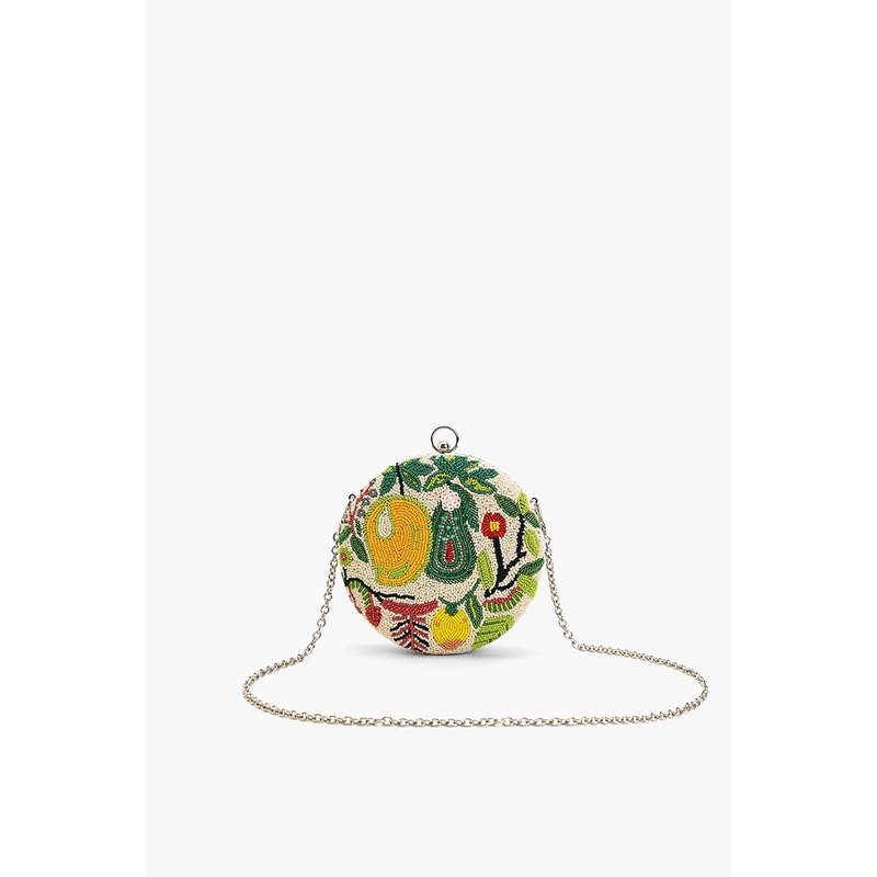 Tropical Mango Round Clutch
