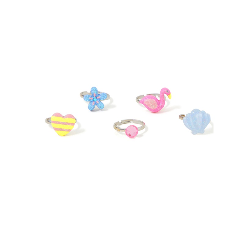 Accessorize Girl Flamingo Ring Set