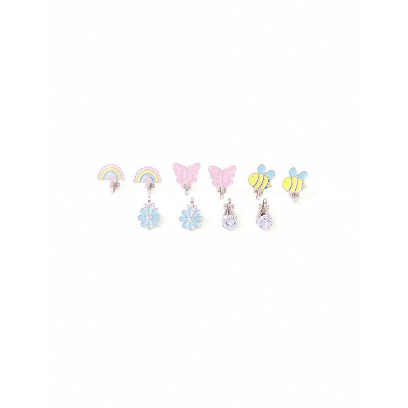 Accessorize Girl Set of Garden Clip On Earrings
