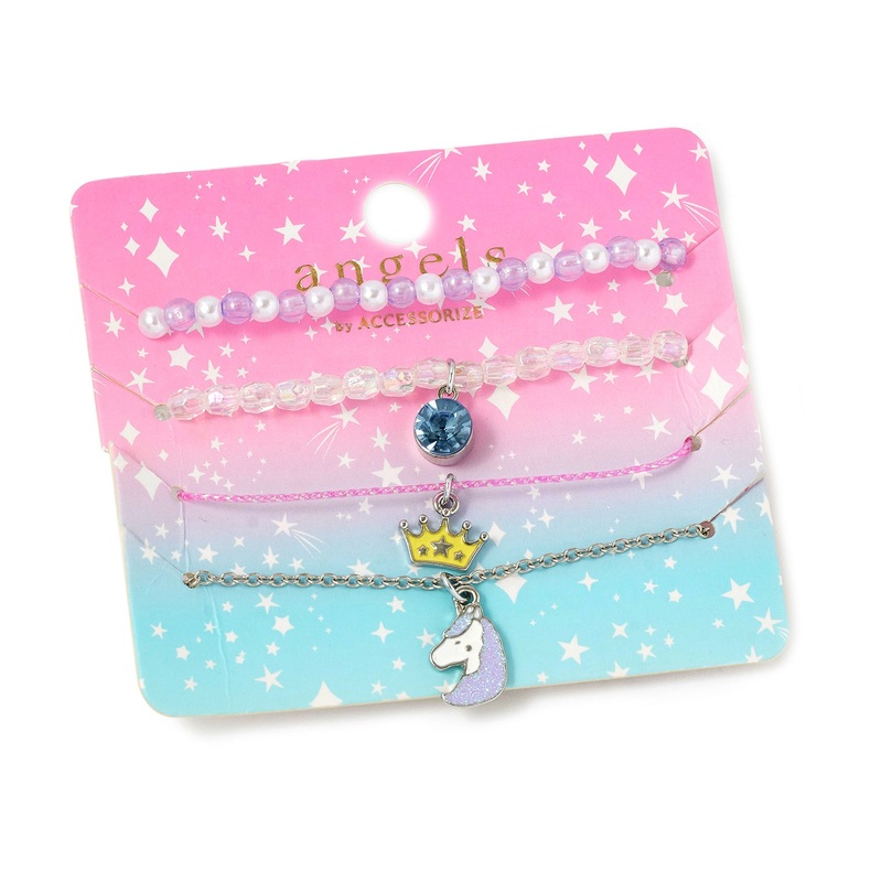 Accessorize London Girl's 4 X Unicorn Friendship Pack
