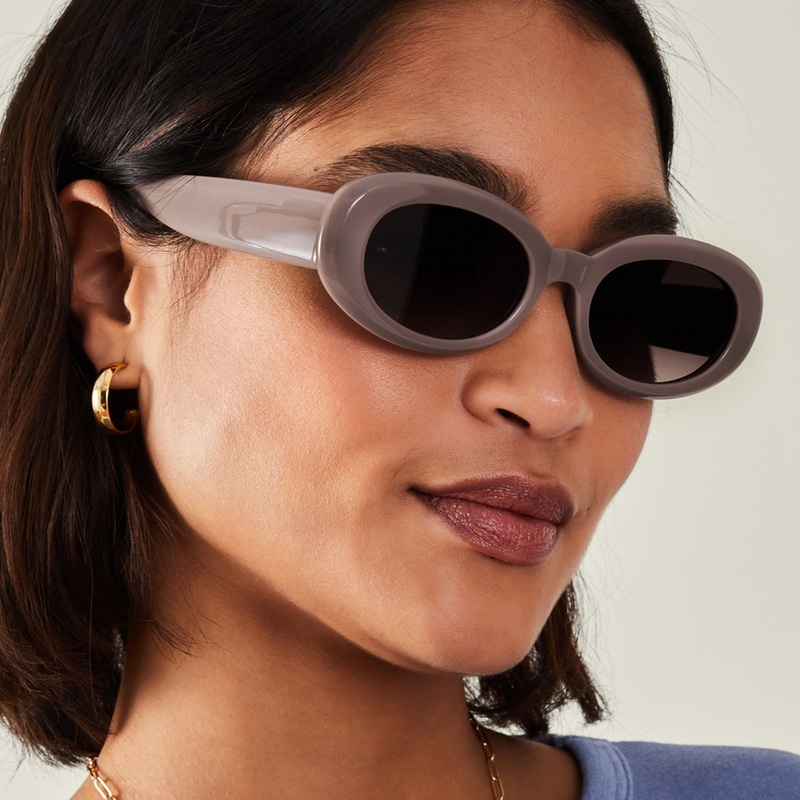 Chunky Oval Sunglasses