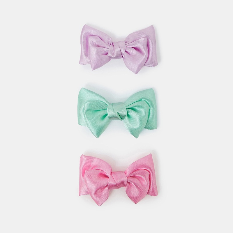 Satin Bow Clips