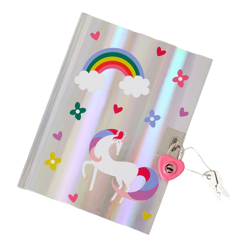 Accessorize London Rainbow Lockable Journal