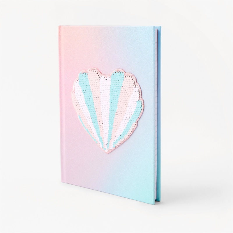 Accessorize London Sequin Shell Notebook
