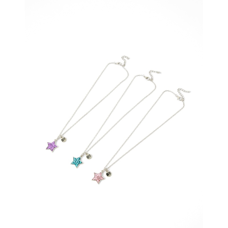 Accessorize London Set Of 3 Bff Necklaces