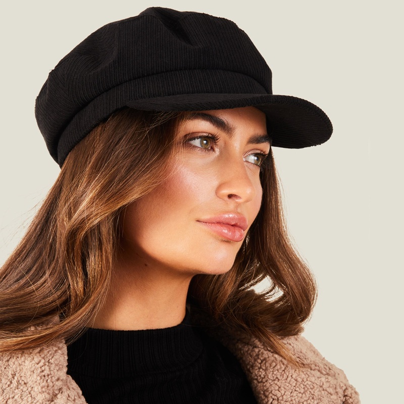 Accessorize London Women's Cord Baker Boy Hat