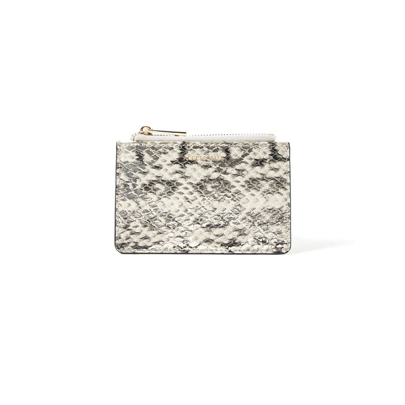 Accessorize London Women's Faux Leather Snake Cardholder Wallet