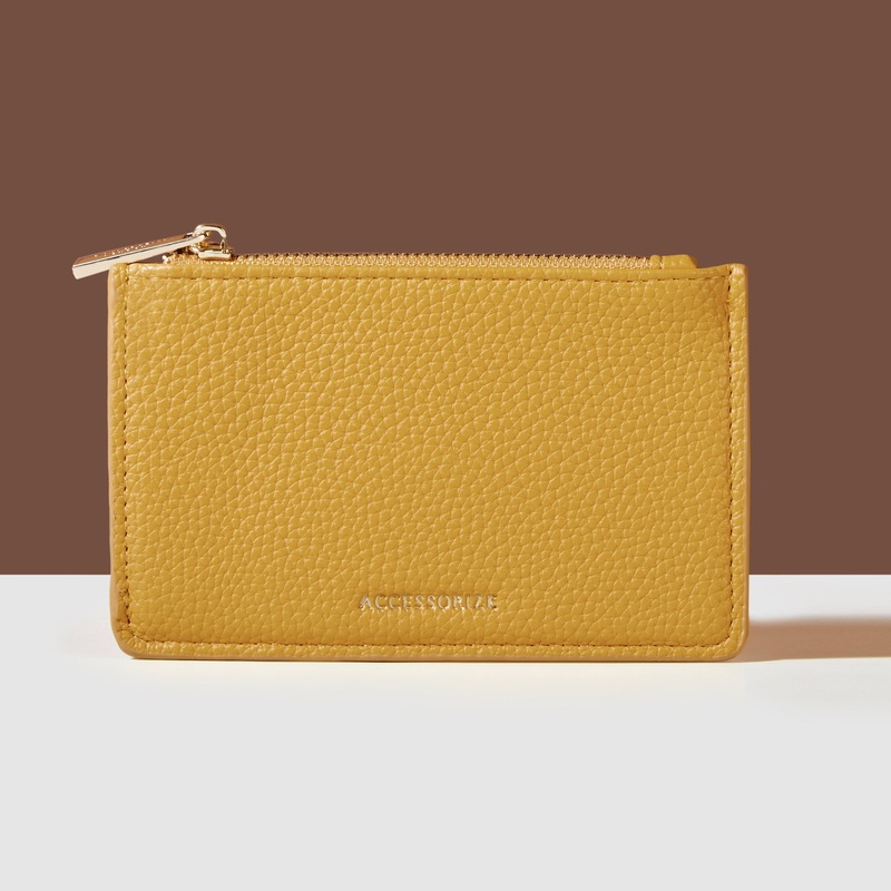 Accessorize London Women's Ochre Classic Card Holder