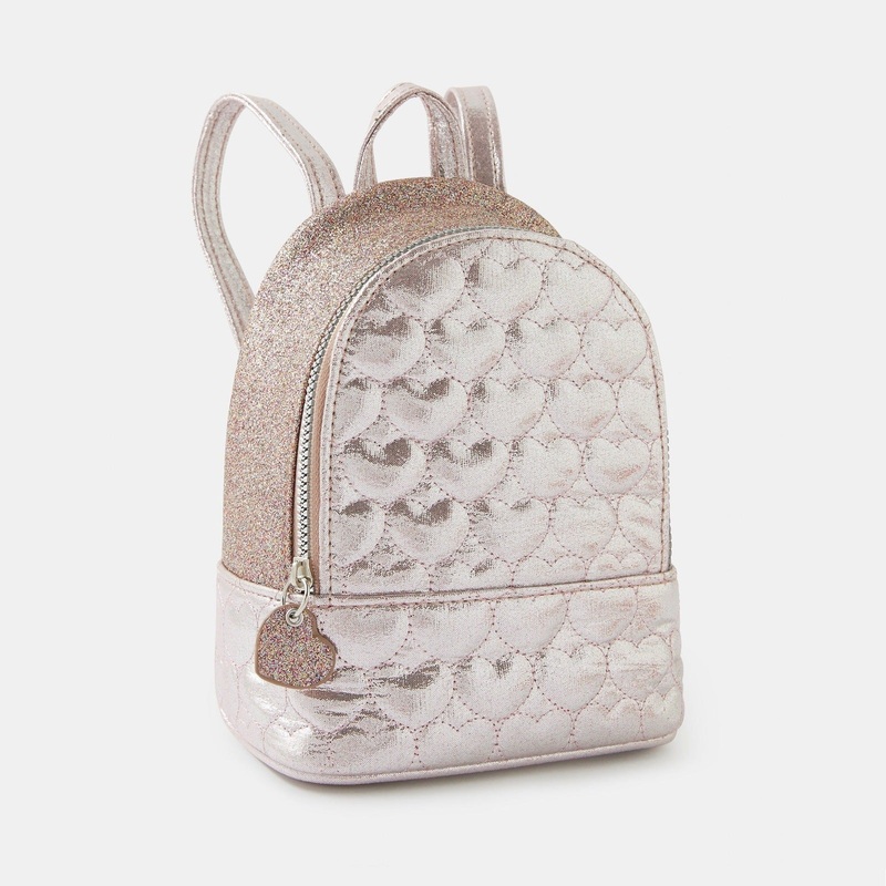 Accessorize London Mini Heart Quilted Backpack