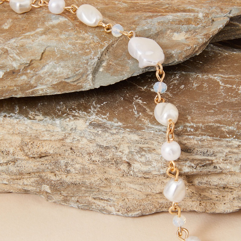 Accessorize London Women's Baroque Pearl Anklet