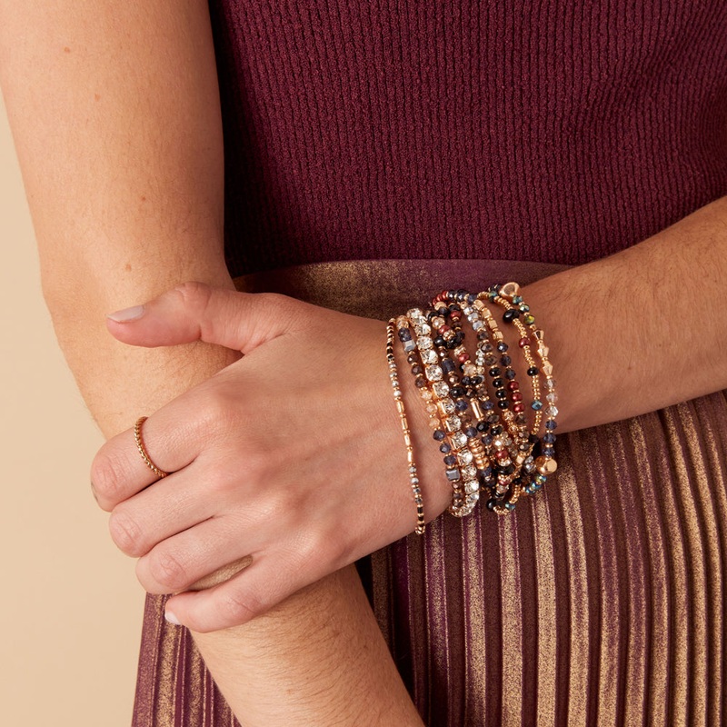 Accessorize London Women's Black Luxe Stretch Bracelet Pack