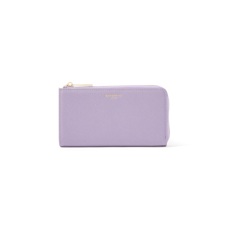 Accessorize London Women's Faux Leather Liliac Reptile Large Wallet Purse