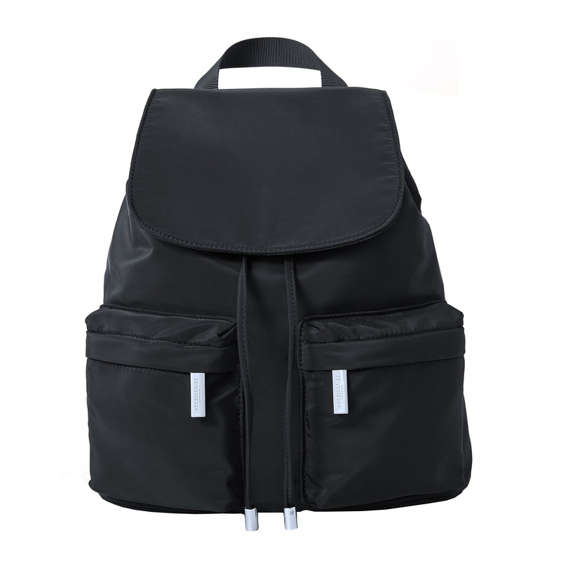 Accessorize London Women's Recycled nylon zip backpack