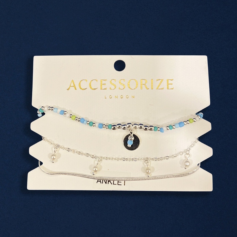 Mix Bead Anklets Pack Of 3