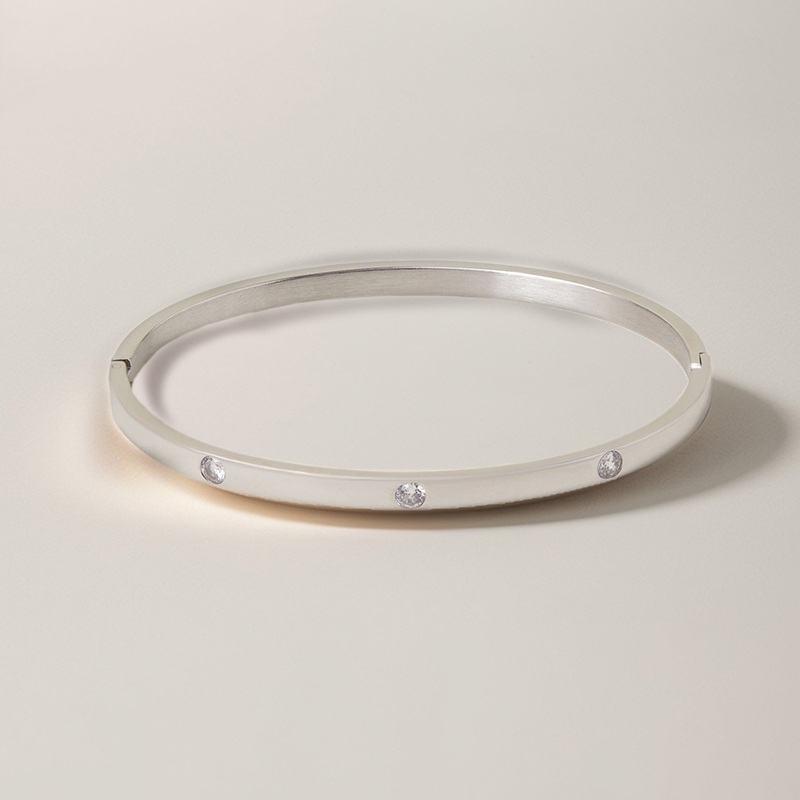 Platinum Plated Waterproof Cubic Zirconia Arm Cuff