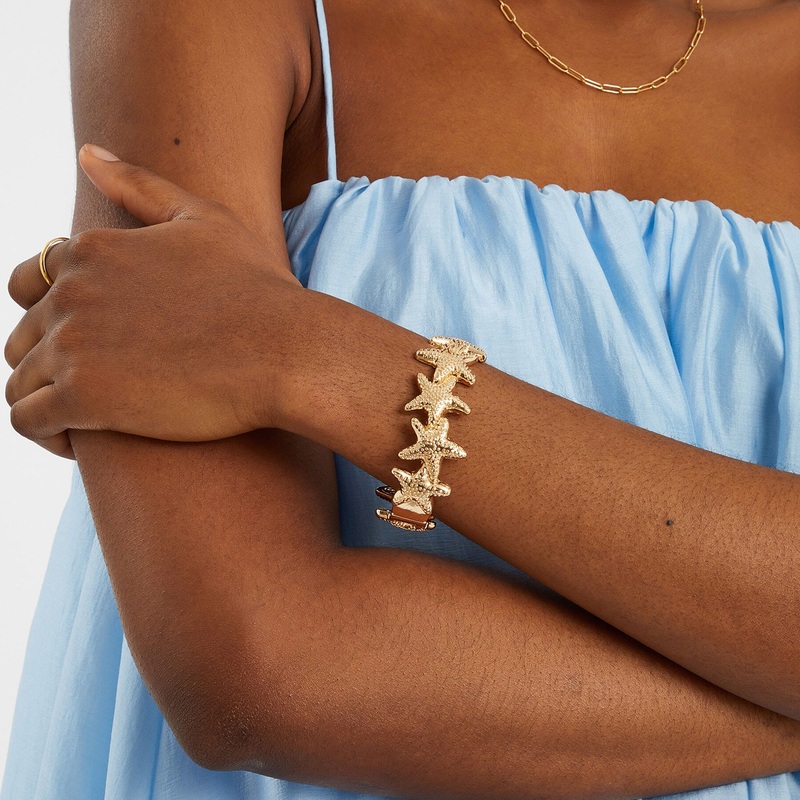 Starfish Hinged Bracelet