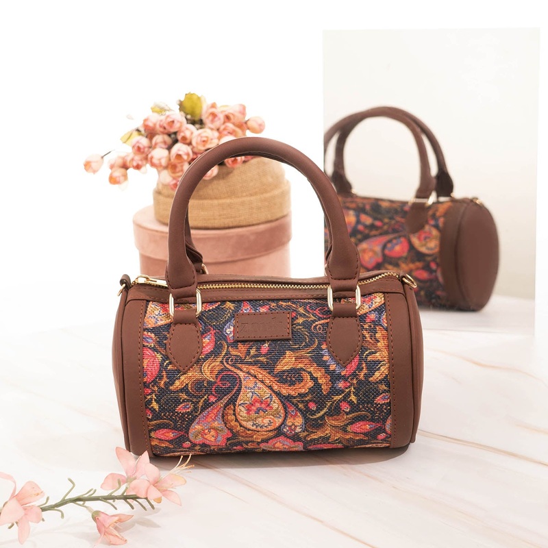 Paisley Print Statement Satchel (Small)