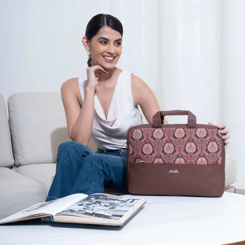 Arin Laptop Bag - Jodhpur Damask