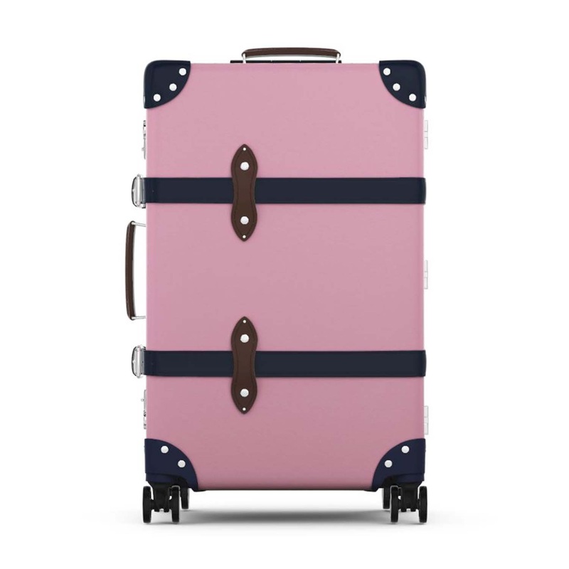 Custom  Medium Check-In - 4 Wheels | Light Pink/Navy