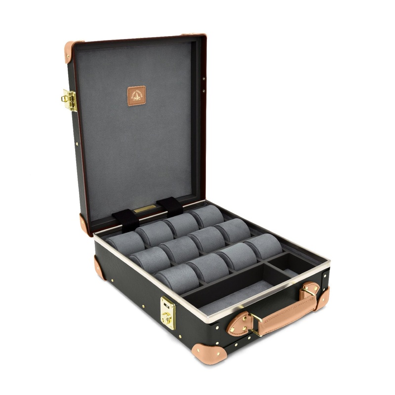 Safari  12-Slot Watch Case | Brown/Natural