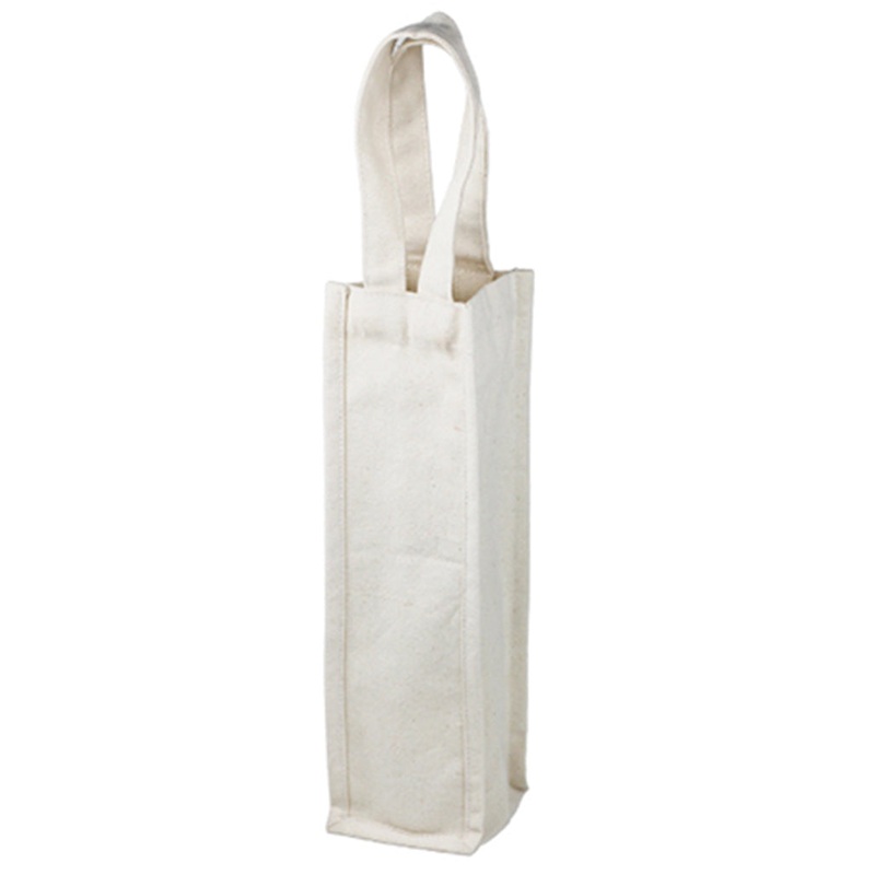 100 ct Natural White Canvas Wine Bag for Wedding Decorations - By Case