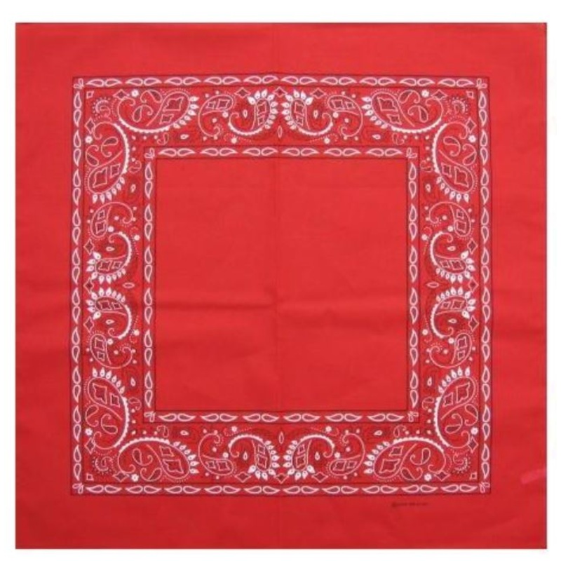 120 ct Easy-Print Open Center Paisley Cotton Bandana - Pack of 120