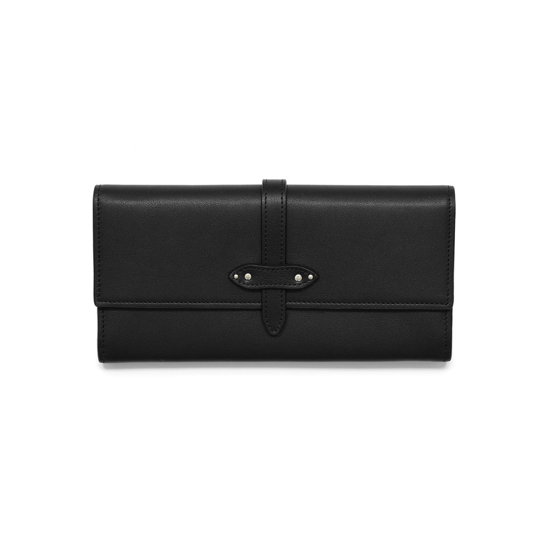1897  Flap Over Purse | Black
