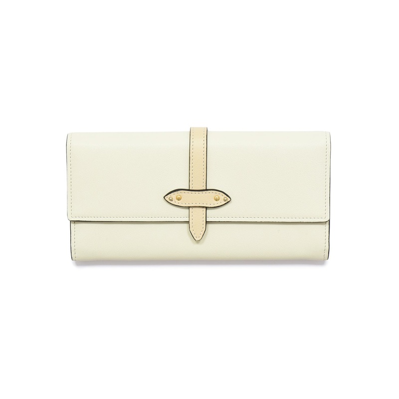 1897  Flap Over Purse | Ivory/Natural