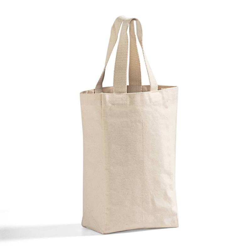 Canvas Double Wine Tote Bag