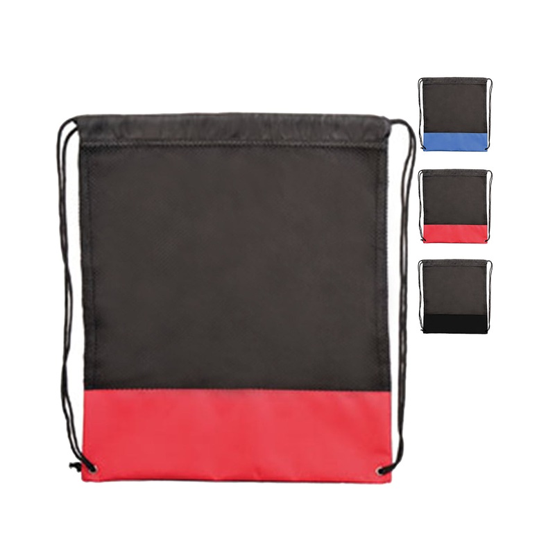 Large Poly-Mesh Bag / Drawstring Backpack