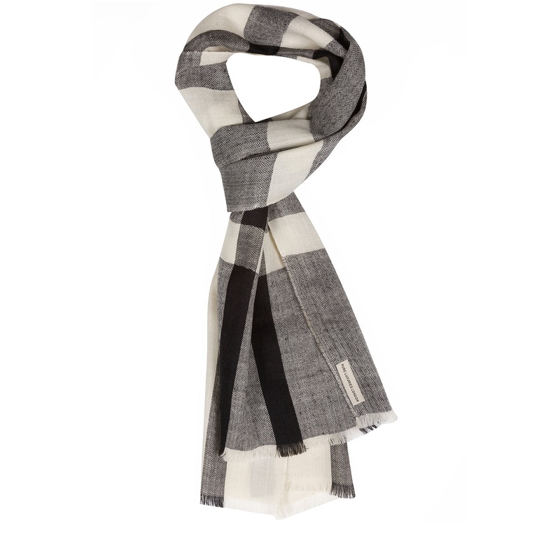 'Scale' Cashmere & Merino Wool Neckerchief