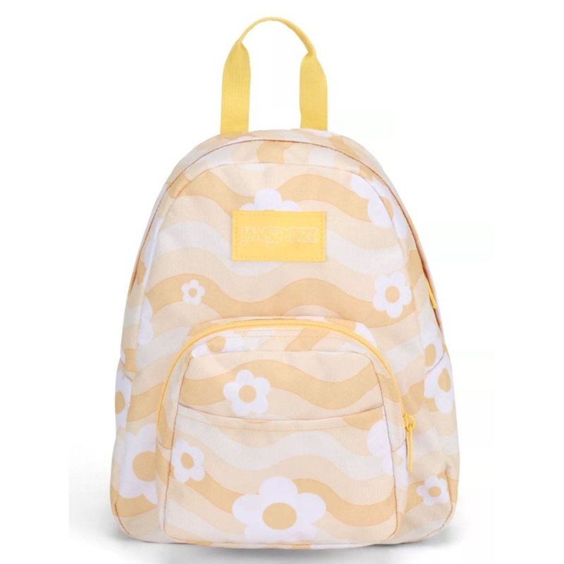 Jansport Half Pint Mini Backpack - Flower Power Yellow