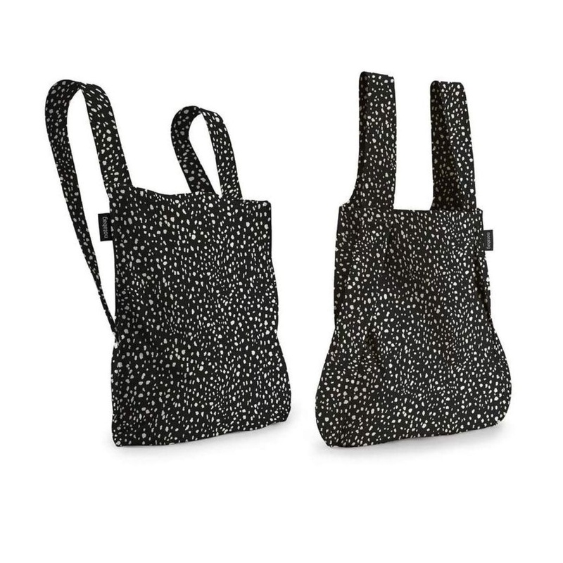 Notabag Original Convertible Tote Backpack - Black Sprinkle
