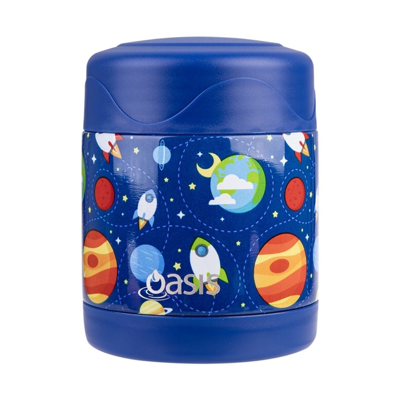 Oasis Stainless Steel Insulated Kids' Food Flask 300ML - Outer Space