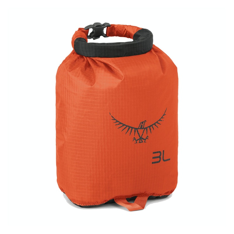 Osprey Ultralight Dry Sack 3L - Waterproof Storage - Non-Submersible (Poppy Orange)