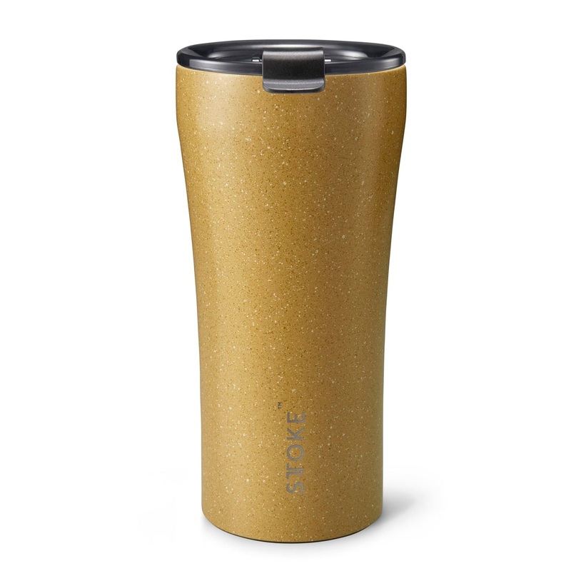 STTOKE Limited Edition Leakproof Ceramic Insulated Cup 16oz - Granite Yellow Stone