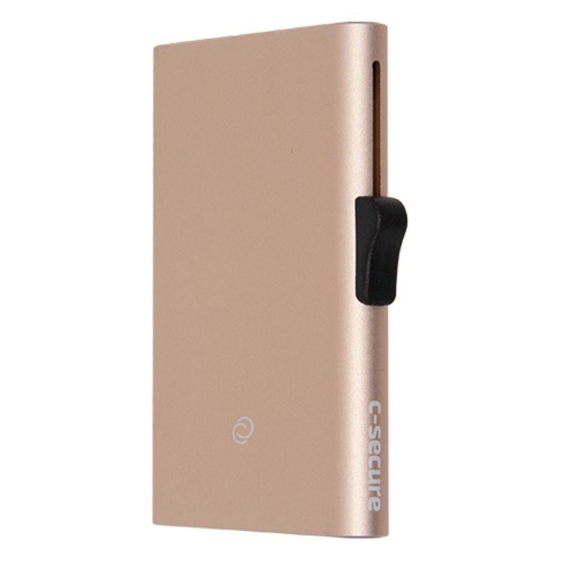 C-Secure XL Aluminum Cardholder - Champagne Gold