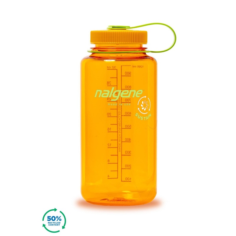 Nalgene 32oz Wide Mouth Sustain Water Bottle - Clementine